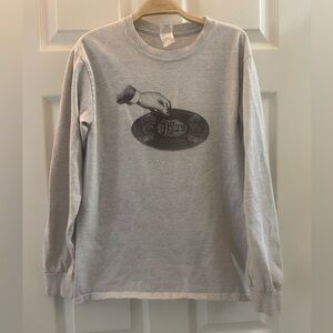 Long sleeve nirvana vinyl graphic tee